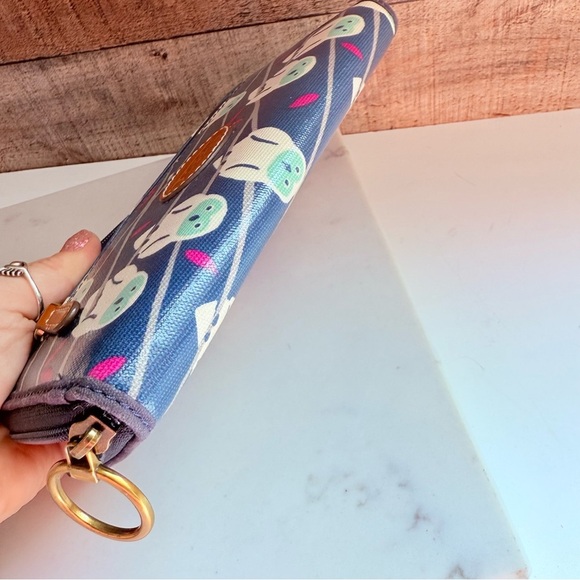 Fossil KeyPer Owl Large Zip Around Wallet - Picture 11 of 11